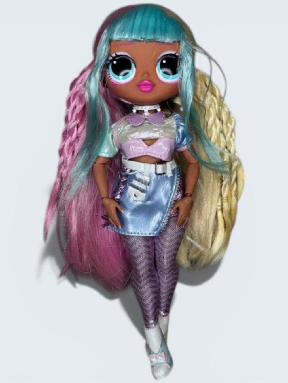 LOL Surprise OMG Candylicious Series 2 Pastel Blue Pink Blonde Fashion Doll Only